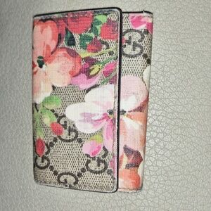 Gucci Blooms Canvas Key & Card Holder